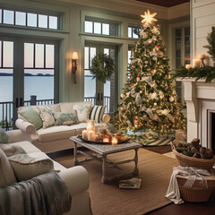 Christmas Tree Luminous Landscape
