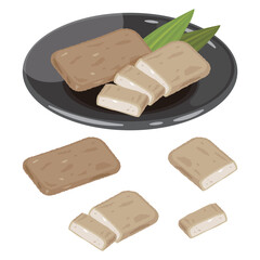 皿に盛られたじゃこ天