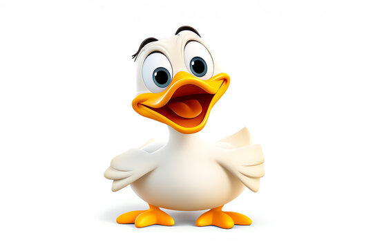 funny duck, AI generated