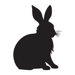 Bunny black Silhouette
