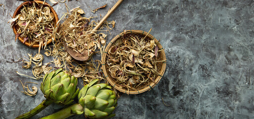 artichoke, camus de Bretagne, Dried artichoke tea	