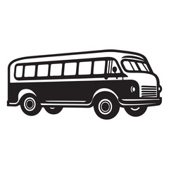 Bus black Silhouette 
