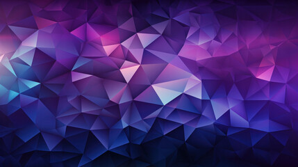 Fototapeta premium Low Poly Triangle Mosaic in Deep Purples