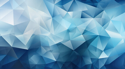 Obraz premium Low Poly Triangle Mosaic in Wintry Silver