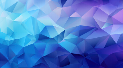 Fototapeta premium Low Poly Triangle Mosaic Background in Electric Blue