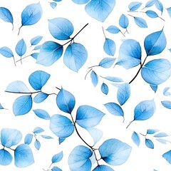 Seamless flowers illustration, created by AI.