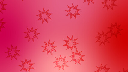 Naklejka na ściany i meble CG image of red background including star shaped object