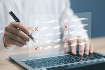 concept of audit on the list of documents checklist online