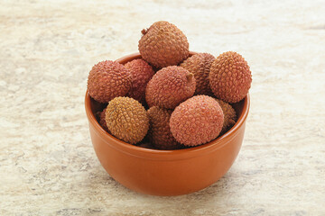 Sweet juice lychee tropical fruit