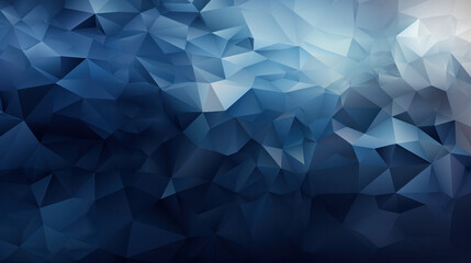 Obraz premium Low Poly Triangle Mosaic Background in Moody Indigo