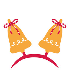 Christmas or New Year's headband Cute Bell headband accessories photobooth
