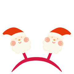 Christmas or New Year's headband Cute Santa headband accessories photobooth
