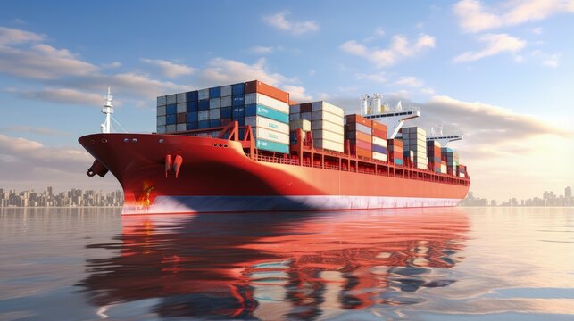 Container Cargo freight ship for Logistic Import Export