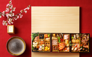 Obraz na płótnie Canvas Osechi ryori, Japanese New Year cuisine