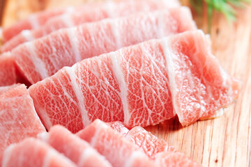 fresh tuna sashimi