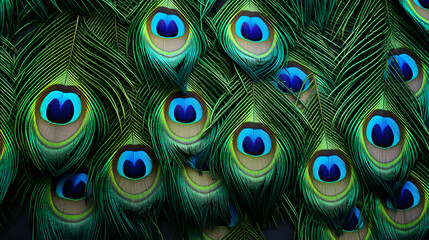 Obraz premium peacock, feather, texture, art,