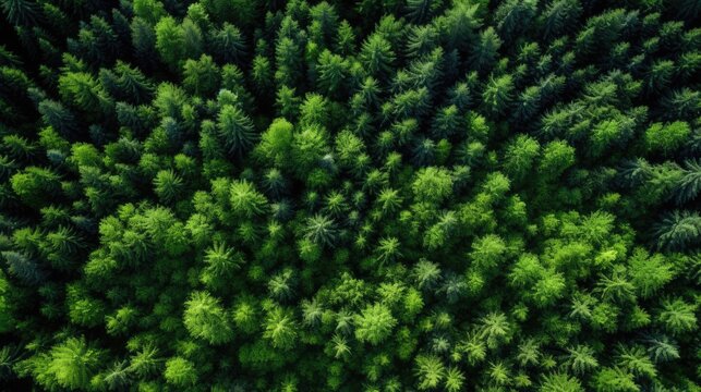 trees in the forest from above © Rstm