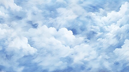blue tie dye pattern. Clouds repeat pattern