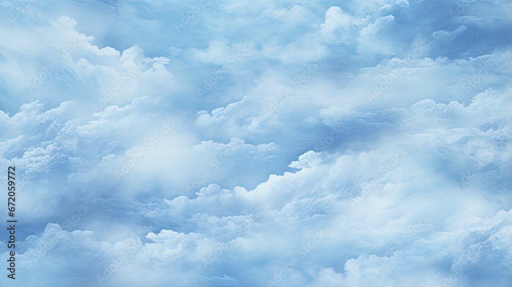 Poster blue tie dye pattern. Clouds repeat pattern
