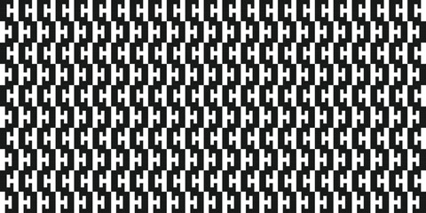 Vector modern seamless geometry pattern C, black and white abstract geometric background.