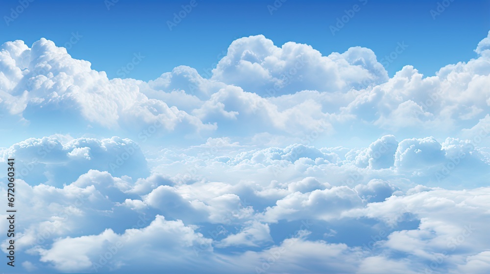 Poster layered clouds floating around the sky as frame heaven clouds background concept