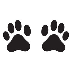 Dog feet black Silhouette vactor
