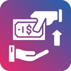 Cash Pickup Icon Style