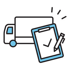 トラック　確認　アイコン