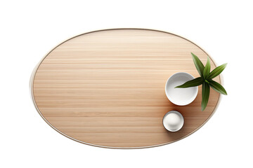 Top-View Table Design on transparent background.