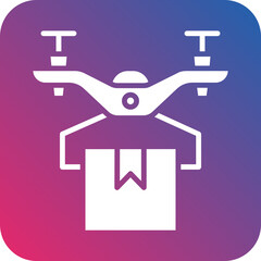 Drone Delivery Icon Style