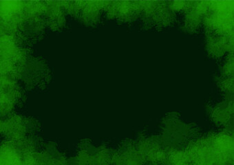 Green abstract background Decorate with the use of the paint brush tool to create a pattern as a frame.