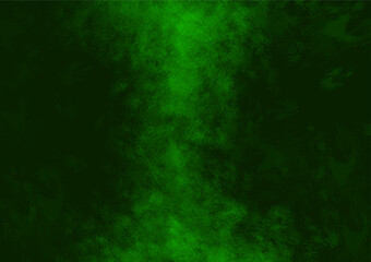 Blurred  background. Dark and light green gradient abstract background combined with a rough texture created with a paint brush tool created from graphics programs.