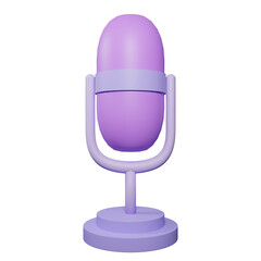 3d Microphone Icon