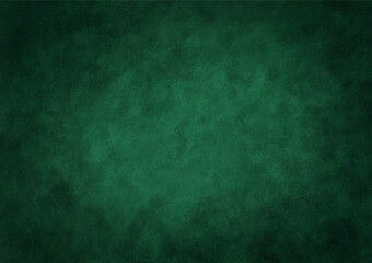 Fototapeta na wymiar Green gradient background that decorates surfaces with the paint brush tool Makes it look like a Loft wall, royal green background, black border, cool green background book cover.