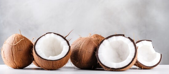 Obraz na płótnie Canvas Cluster of coconuts
