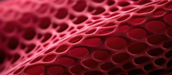 Close up view of the elastic stretchable material s structure