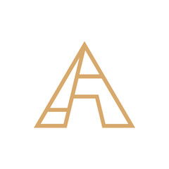 Monogram design vector logo. Monogram initial letter mark A logo design. Monogram design vector logo. Monogram initial letter mark A logo design simple A monogram