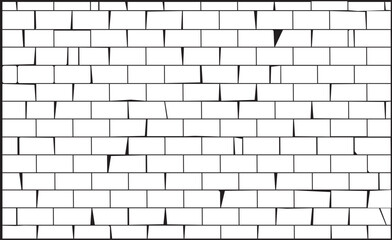 White Brick Stone Wall 0021