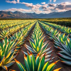 Maguey agave field nature environment food nature ground