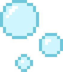 pixel flowing bubble