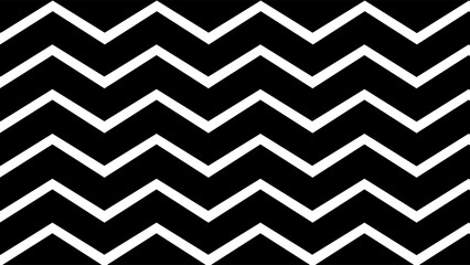 Black and white zigzag wave geometric pattern background