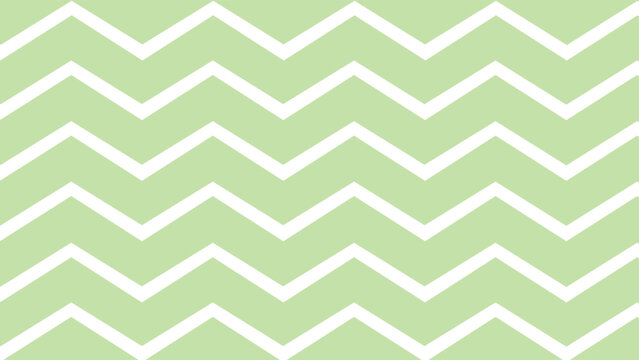 Green and white zigzag wave geometric pattern background