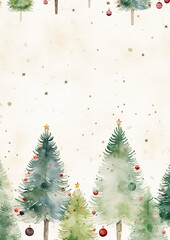 Obraz premium Christmas florals paper planner page A4, Digital Paper A4