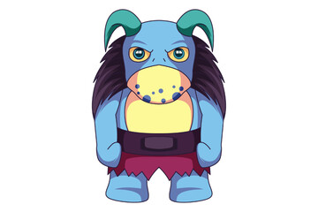 Cute Monster Character Design Illustration