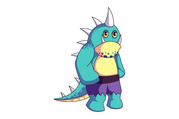 Cute Monster Character Design Illustration