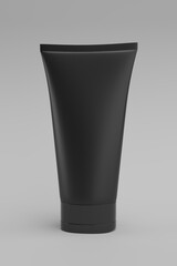 matte black gel tube for label design