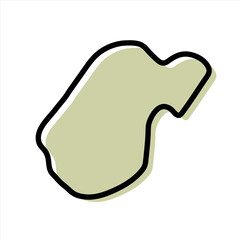 West Virginia map vector illustration. USA state map.West virginia vector illustration. USA state map.