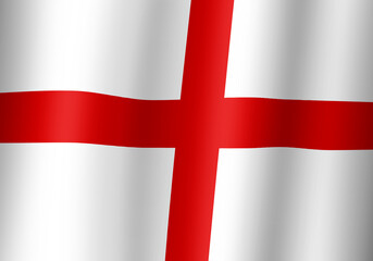 Obraz premium england flag 3d illustration close up view