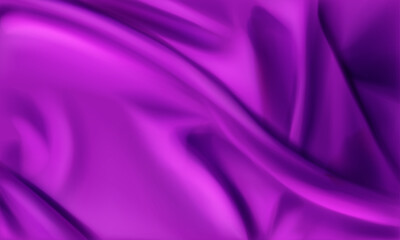 Vector realistic purple silk background