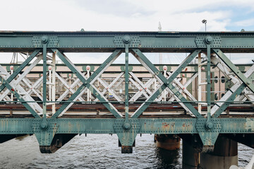Hungerford Bridge and Golden Jubilee Bridges in central London